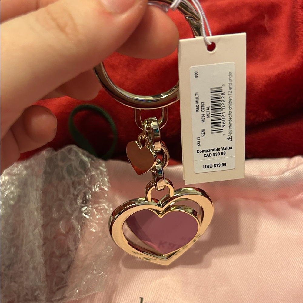 Kate Spade Heart Spinner Keychain!